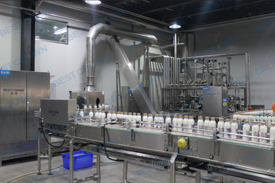 무균 병 15000-48000 Bph 자동 우유 충전물 기계 비접촉식